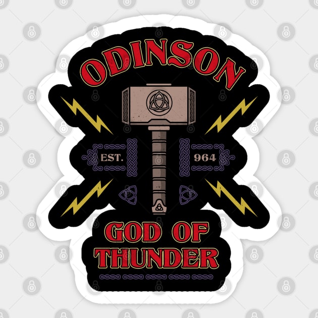 Odinson God Of Love And Thunder Sticker by SunsetSurf